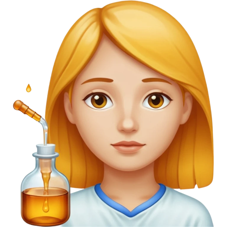 person dreaming of a dropper bottle emoji