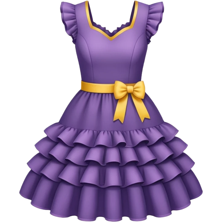 dress with ruffles emoji