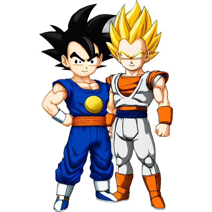 Songoku and vegeta emoji