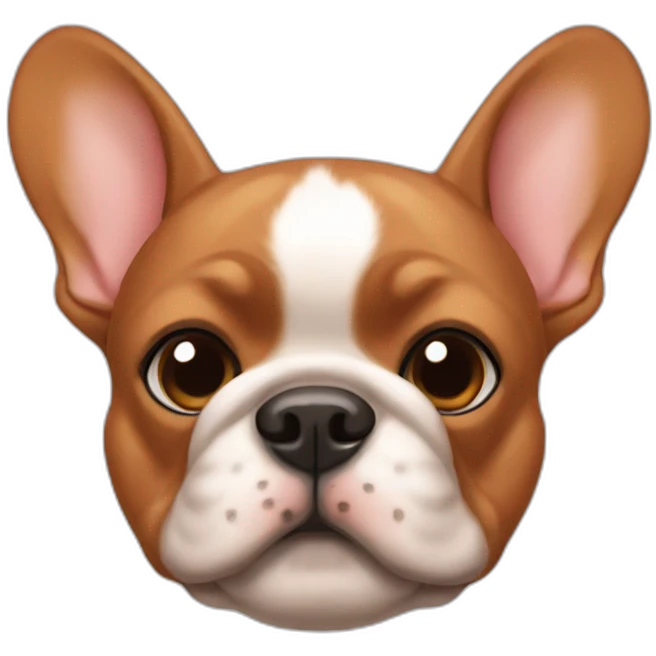 Red fawned frenchie emoji