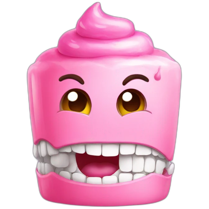 gum having a birthday emoji