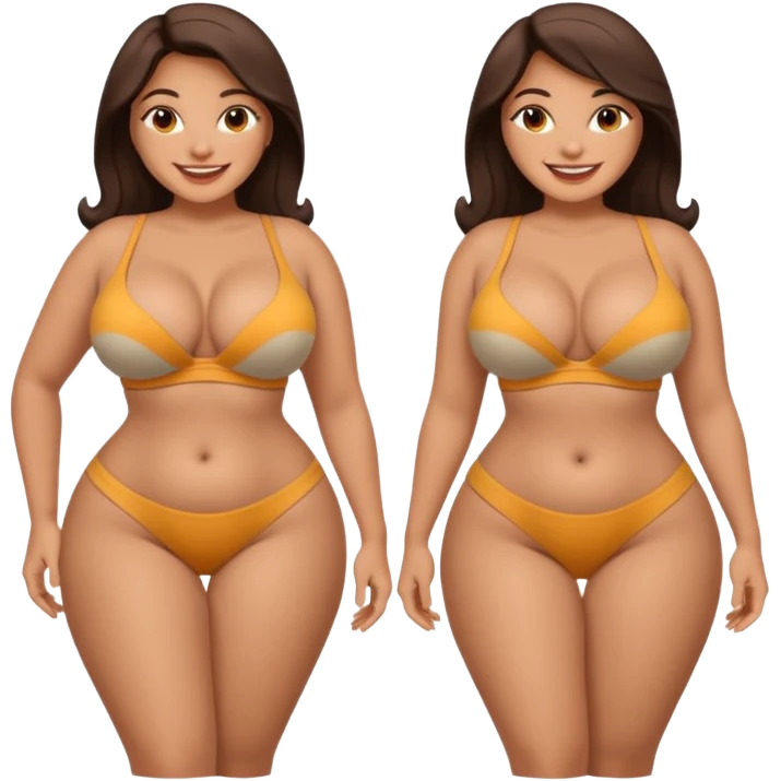 attractive full body latina with massive curves, breasts, and ass emoji