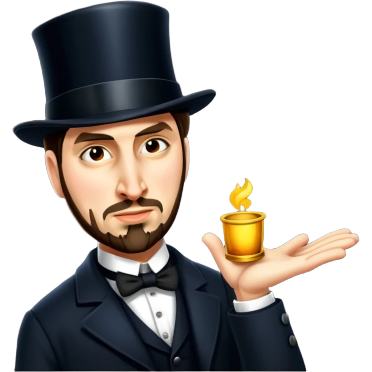 Detective with a tophat emoji