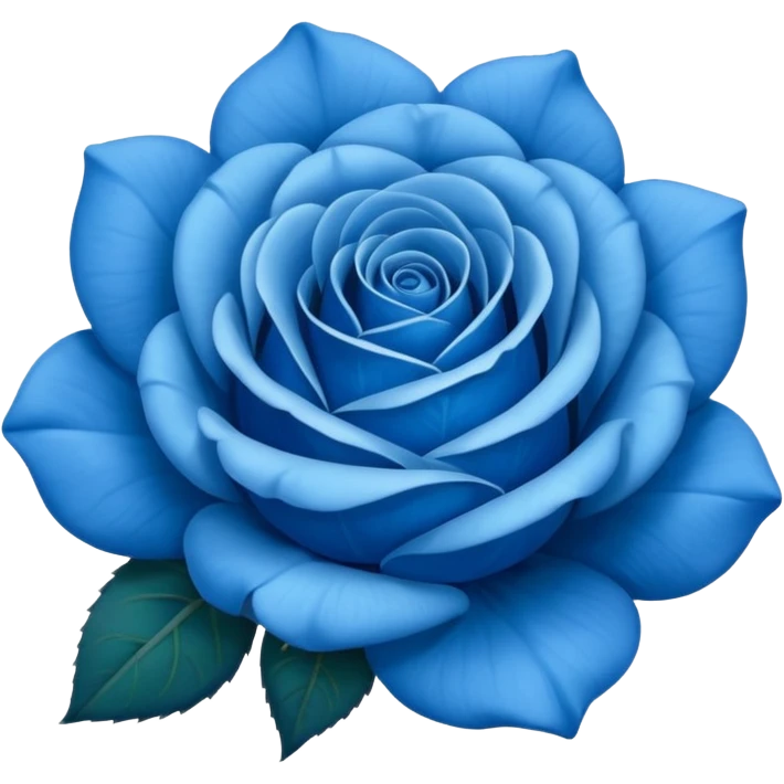 Blue rose  emoji