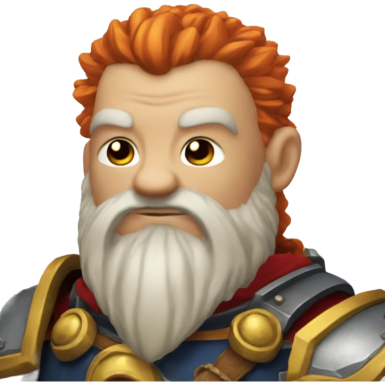 warhammer dwarf with big red beard emoji