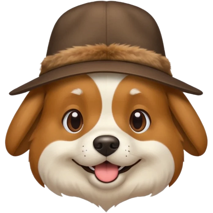 Dog with hat emoji