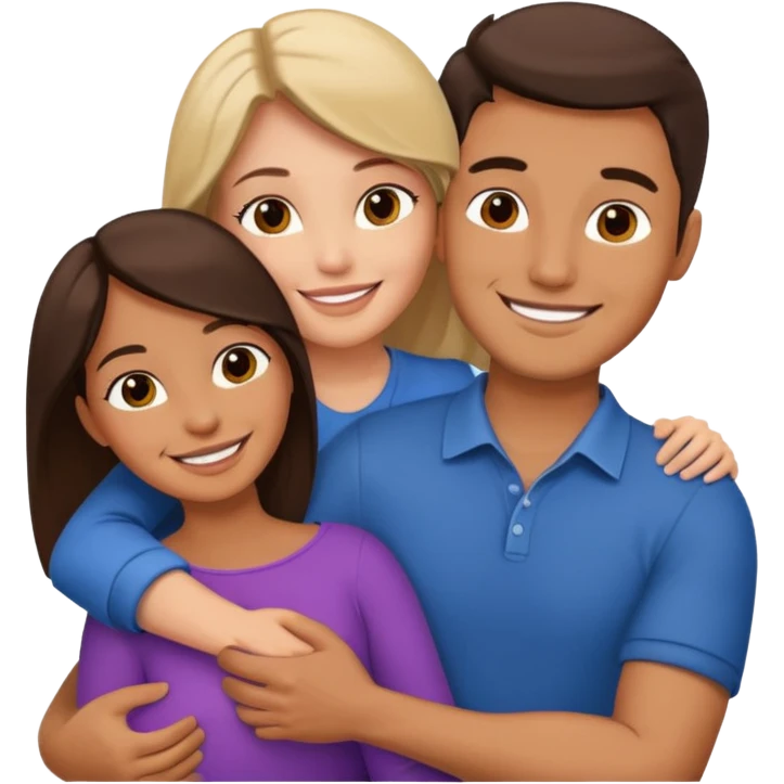 رجل يقوم بمسك صدر فتاه بيديه emoji