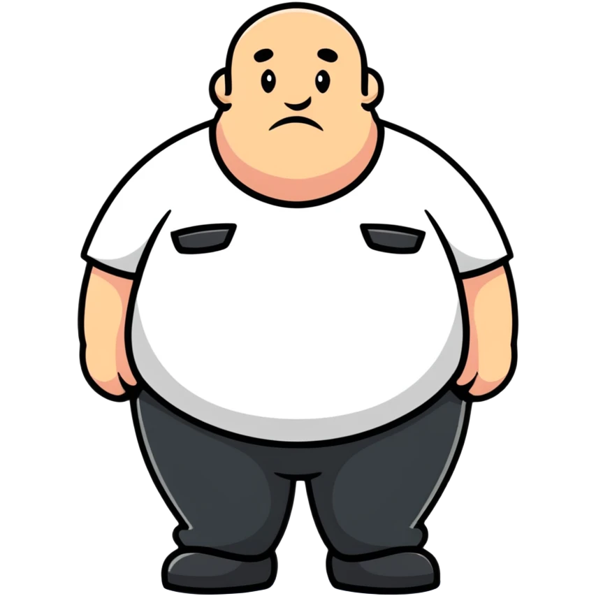Fat man emoji