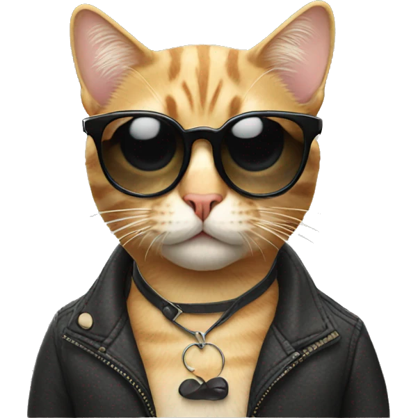 Cat with sunglasses emoji