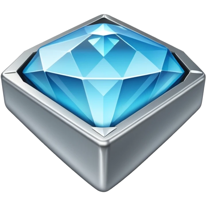 diamond encrusted play button emoji