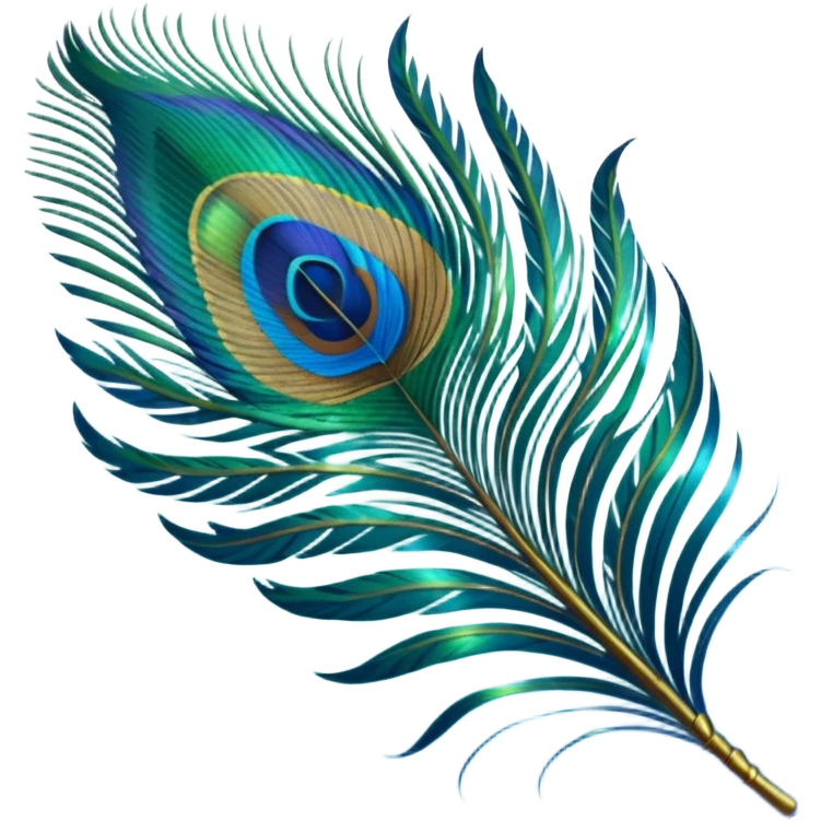 Peacock feather emoji emoji