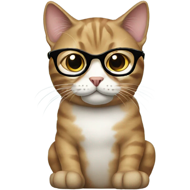 Cat with glasses emoji