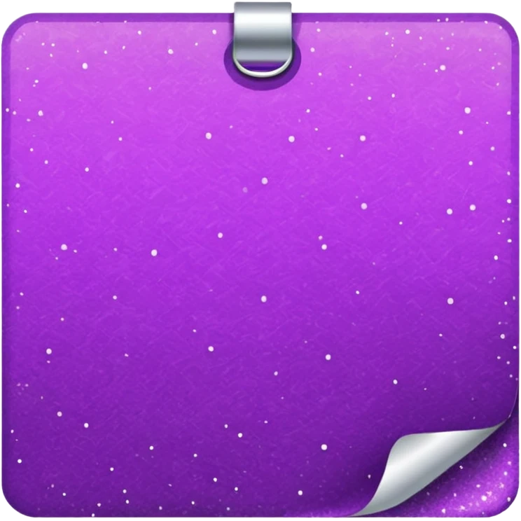 Glitter Purple and Cian spreadsheet paper emoji