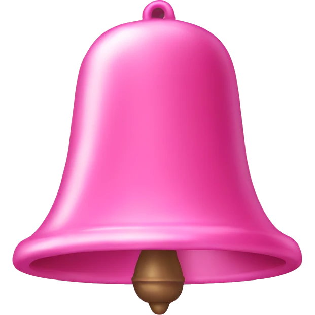 Pink bell  emoji
