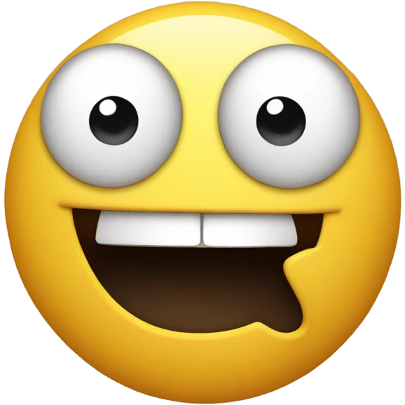 Smiley face shaking its head no emoji