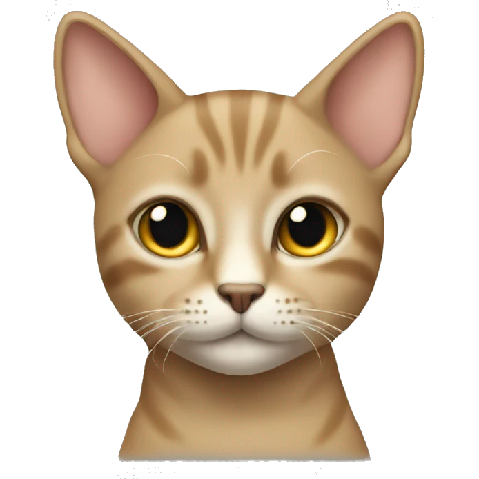 Tan short-haired cat  emoji