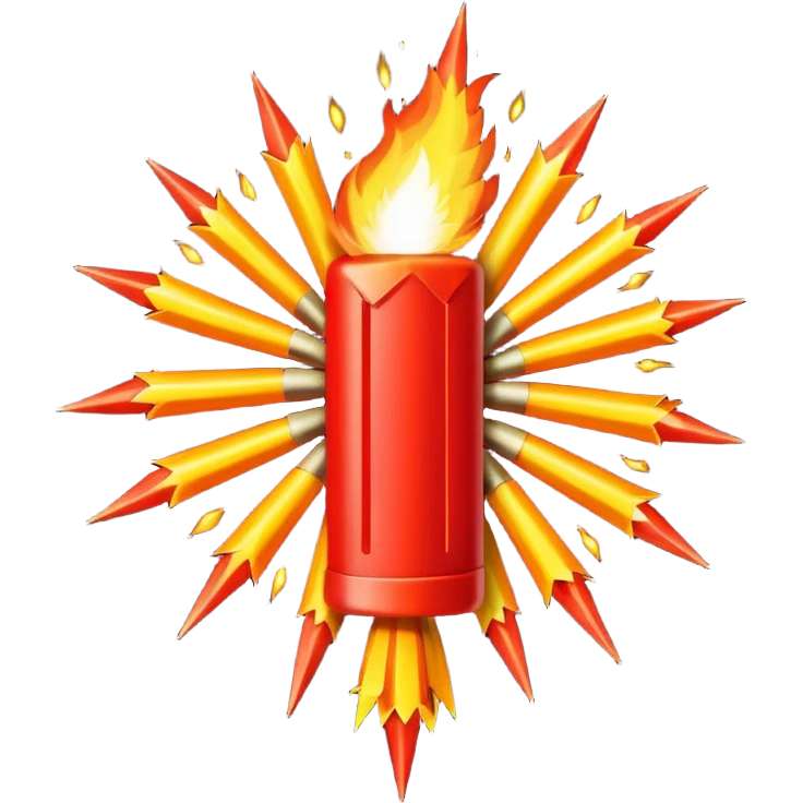 V for vendetta fire cracker emoji
