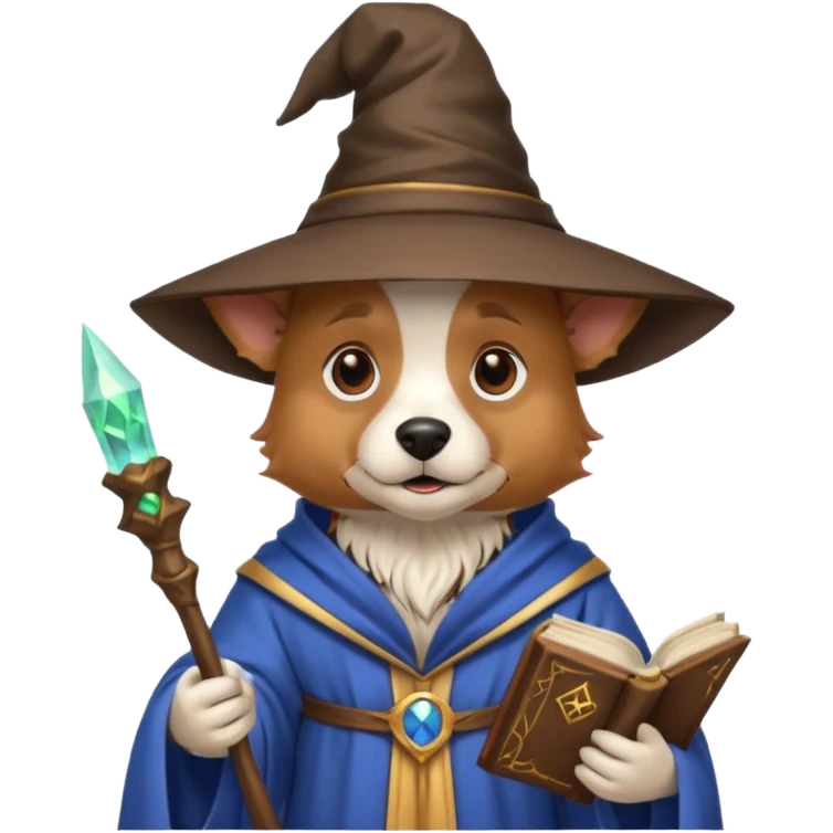 Dog wizard emoji