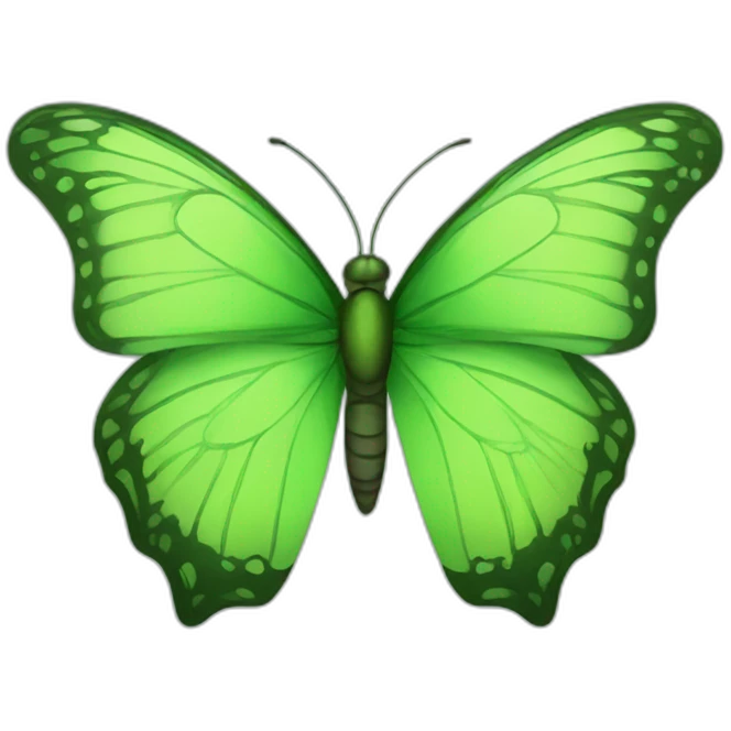 green butterfly emoji