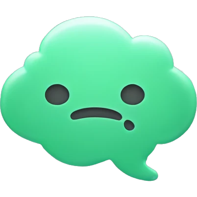 thought bubble with lines inside emoji