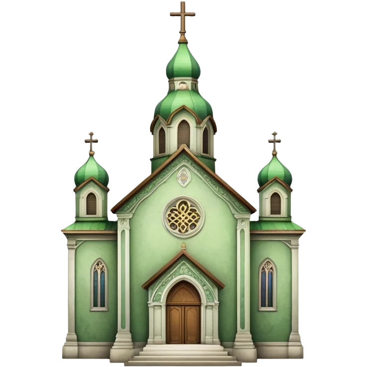 Green church emoji