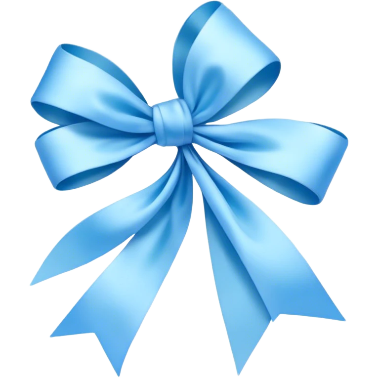 "Elegant blue bows and ribbons floating in the air, soft pastel tones."
 emoji