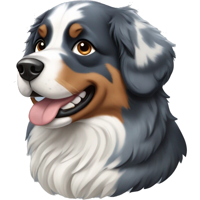 blue merle bernese mountain dog emoji