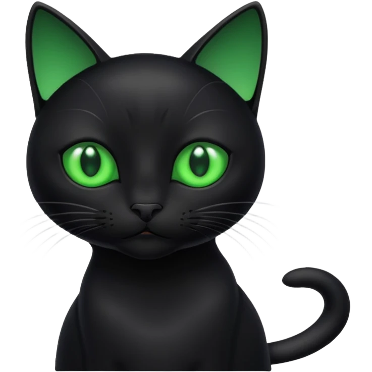 black cat waiting for salary emoji