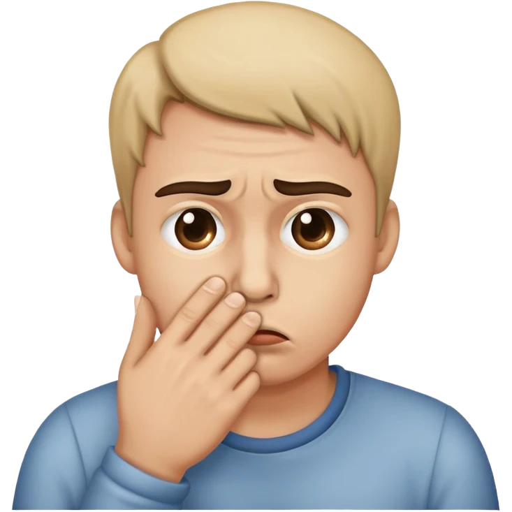 Face holding its nose because something stinks emoji
