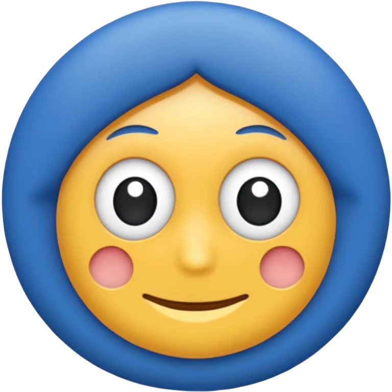 Centang biru dengan ada centang berwarna putih dan bentuk lingkaran warna biru emoji
