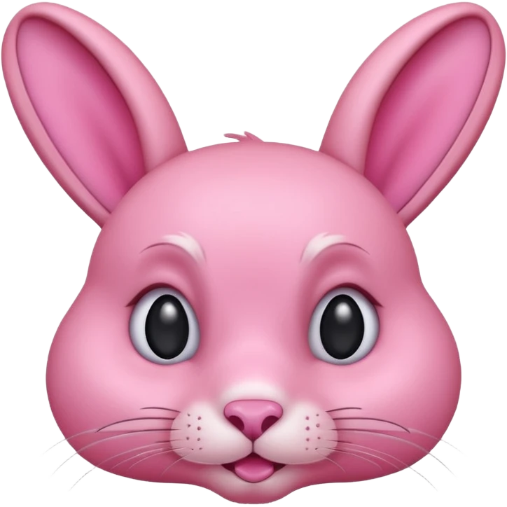 Conejo rosado solo cara como este pero rosado 🐰 emoji