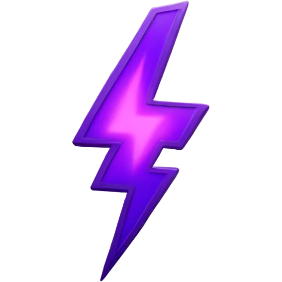 Purple lightning bolt emoji
