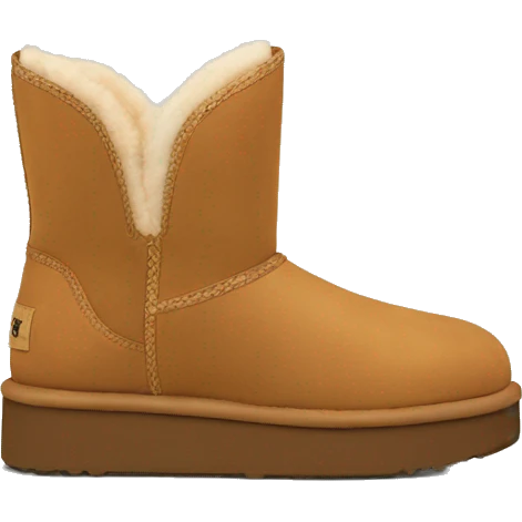 tan ugg tasman platform mini boots emoji