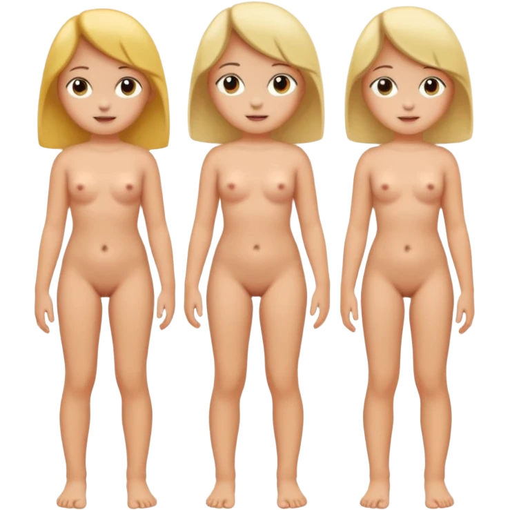 Naked girl full body medium tits kids in school and friends emoji