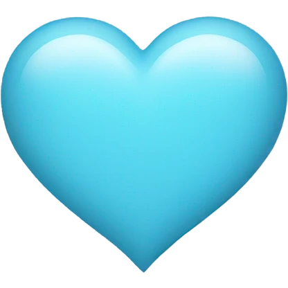 Light blue heart emoji