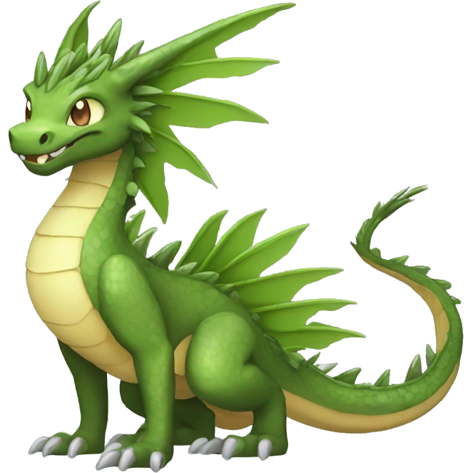  Legendary Earthly Muddy Jungle Grass Dragon Fakemon emoji
