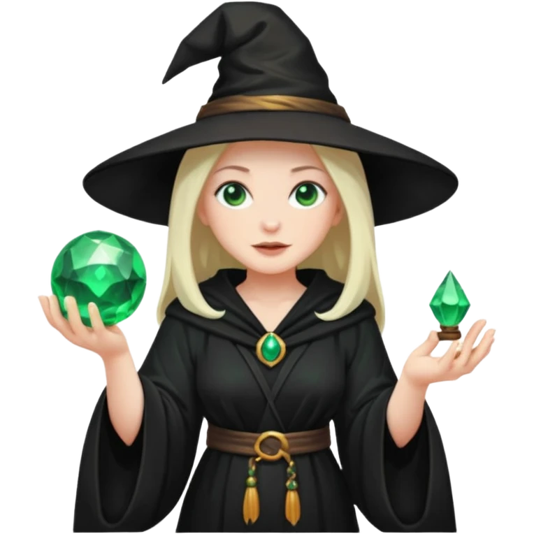 Witch casting spells emoji