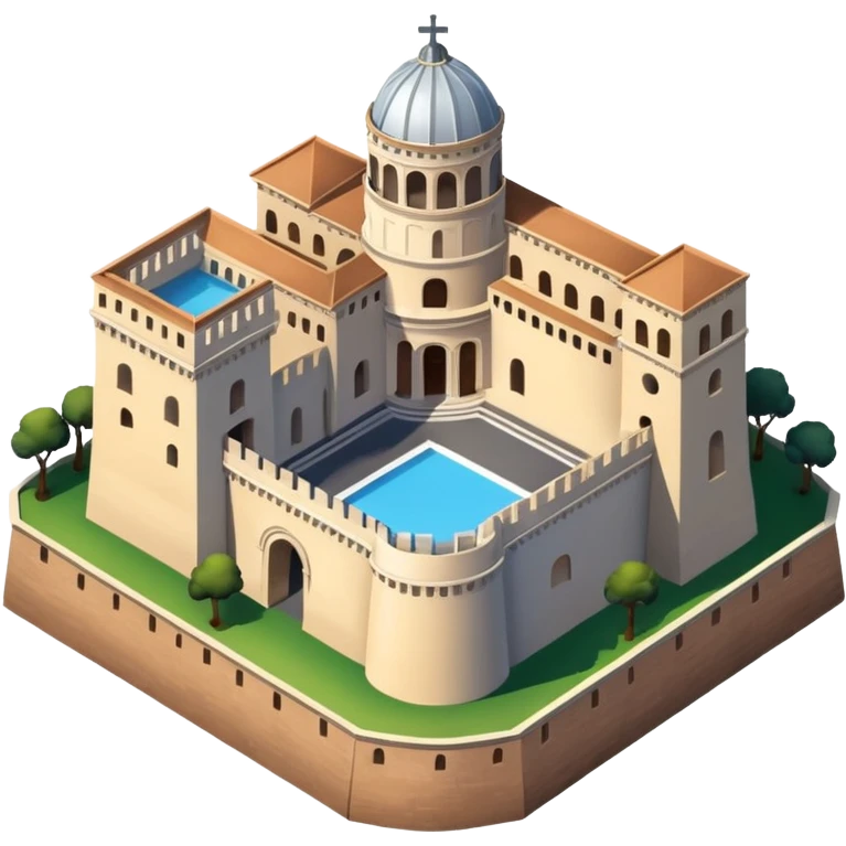 Saint Angel's Castel rome 
no frame, no squared style, no square above
aereal view from up emoji