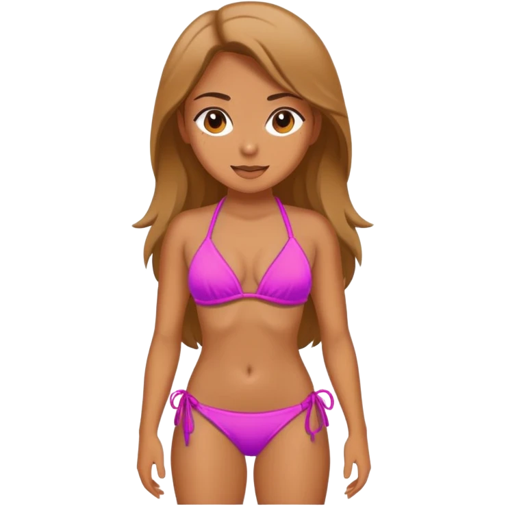 девушка в бикини emoji