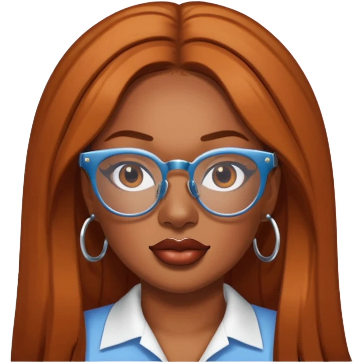 Megan Thee Stallion wear glasses emoji
