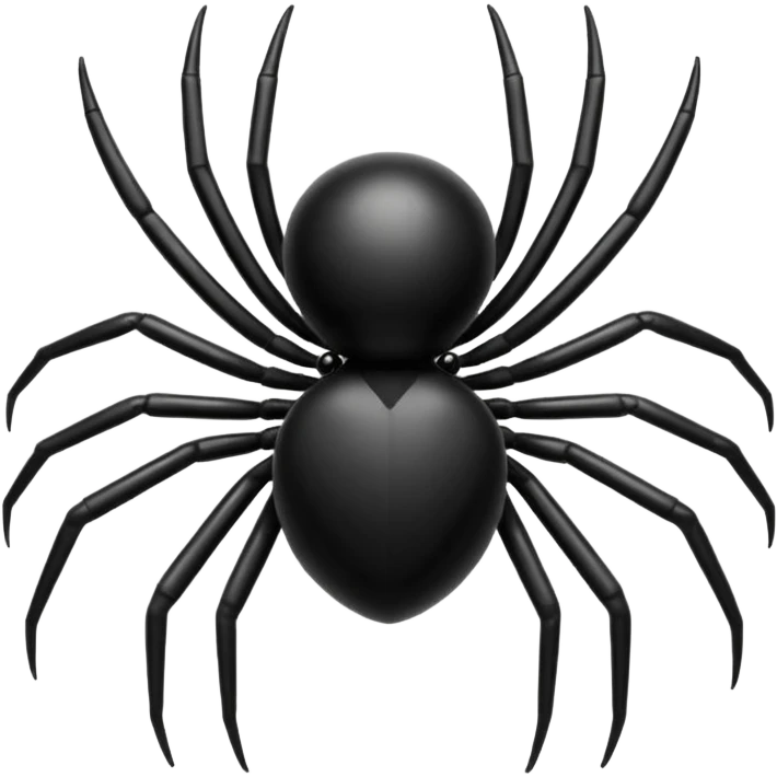 “spider emoji, clean iOS style” emoji