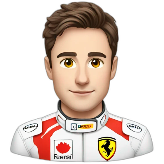 Charles Leclerc in his ferrari suit emoji