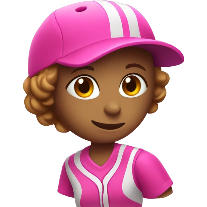 softball pink  emoji