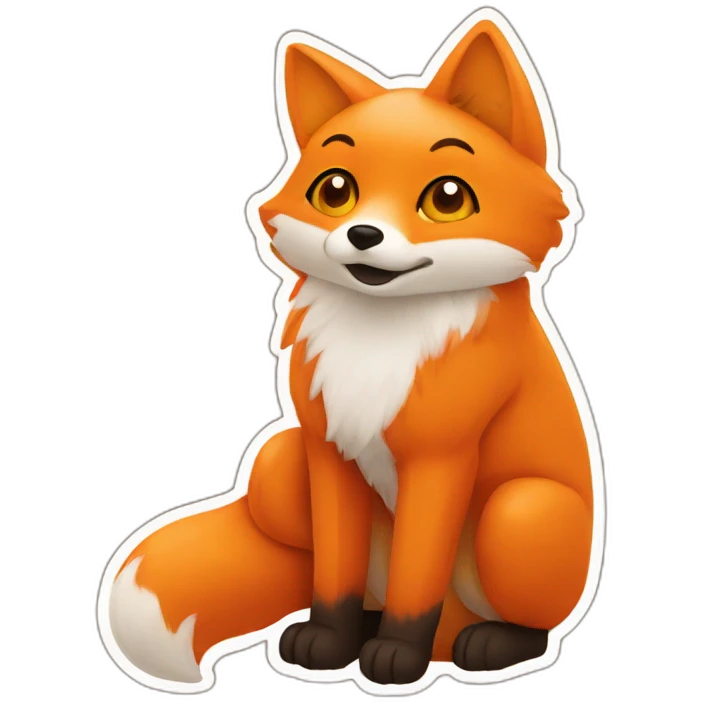 A orange fox with a text that says GG emoji