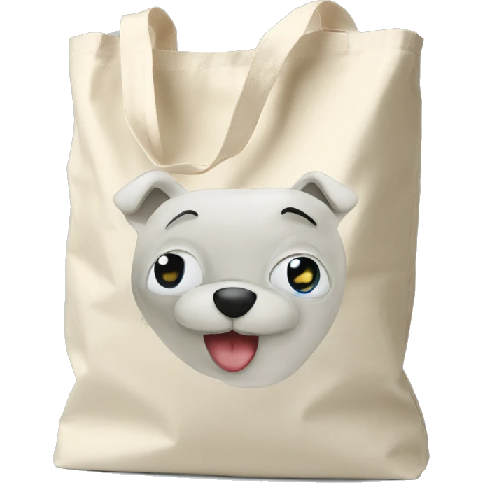 cute reusable tote bag emoji