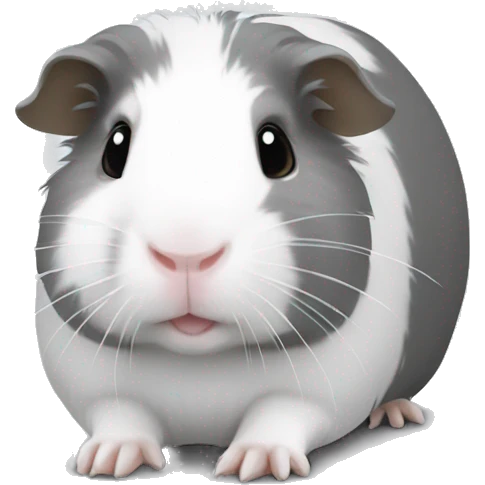 Guineapig white and grey emoji