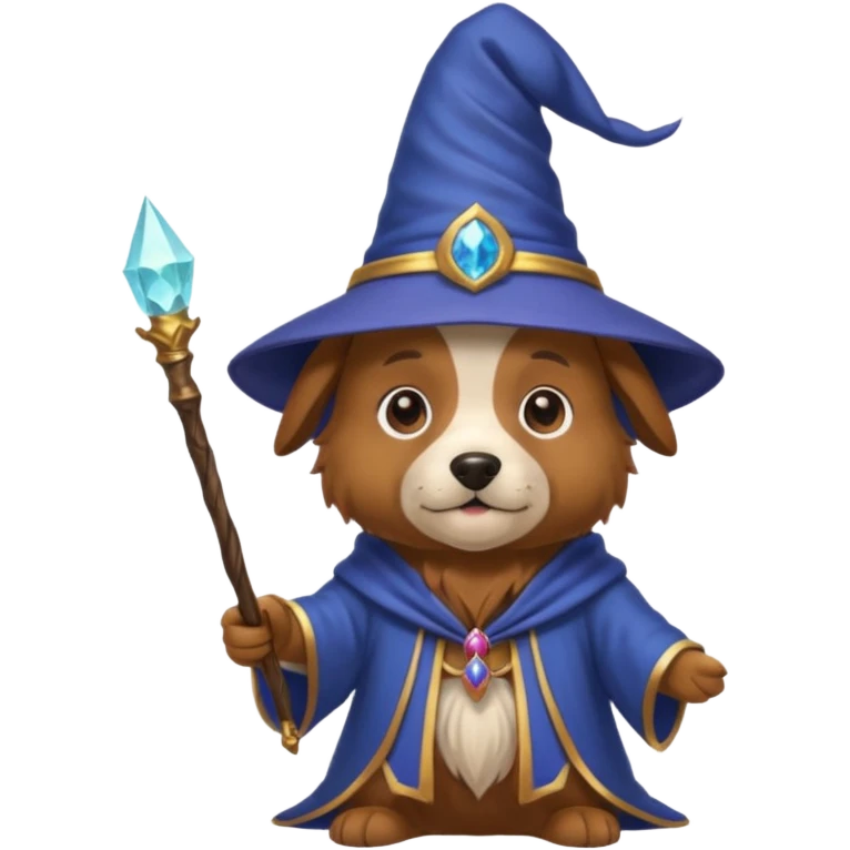 Dog wizard emoji