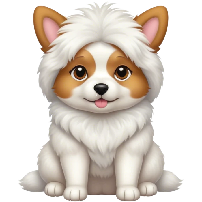Coquette dog emoji