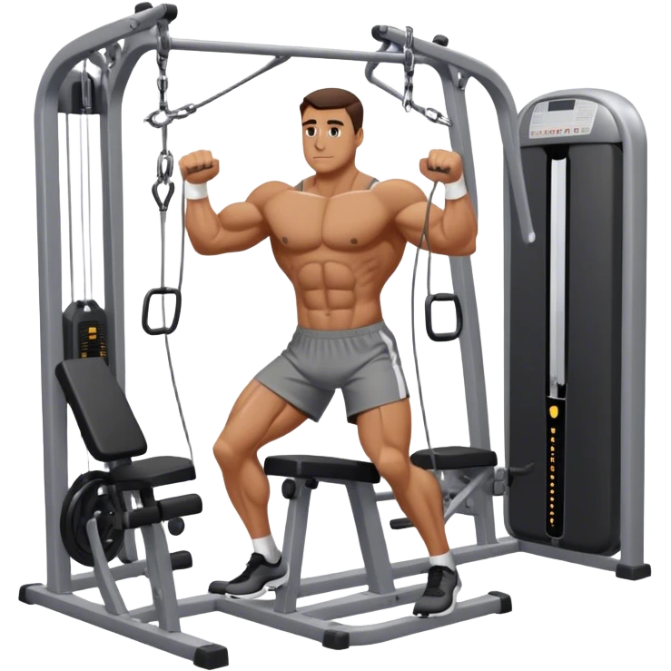 guy cable-crossover gym emoji