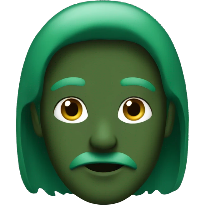 Dark green emoji